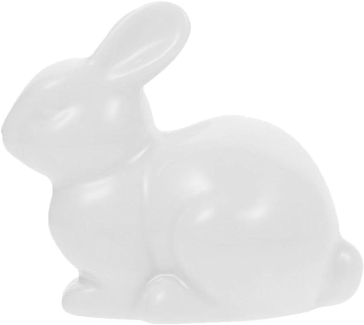 Wit Keramisch Konijnenfiguur - Paashaas Beeldje voor Tafeldecoratie