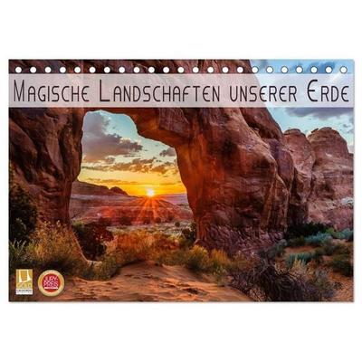 Magische Landschaften unserer Erde (Tischkalender 2027 DIN A5 quer), CALVENDO Monatskalender