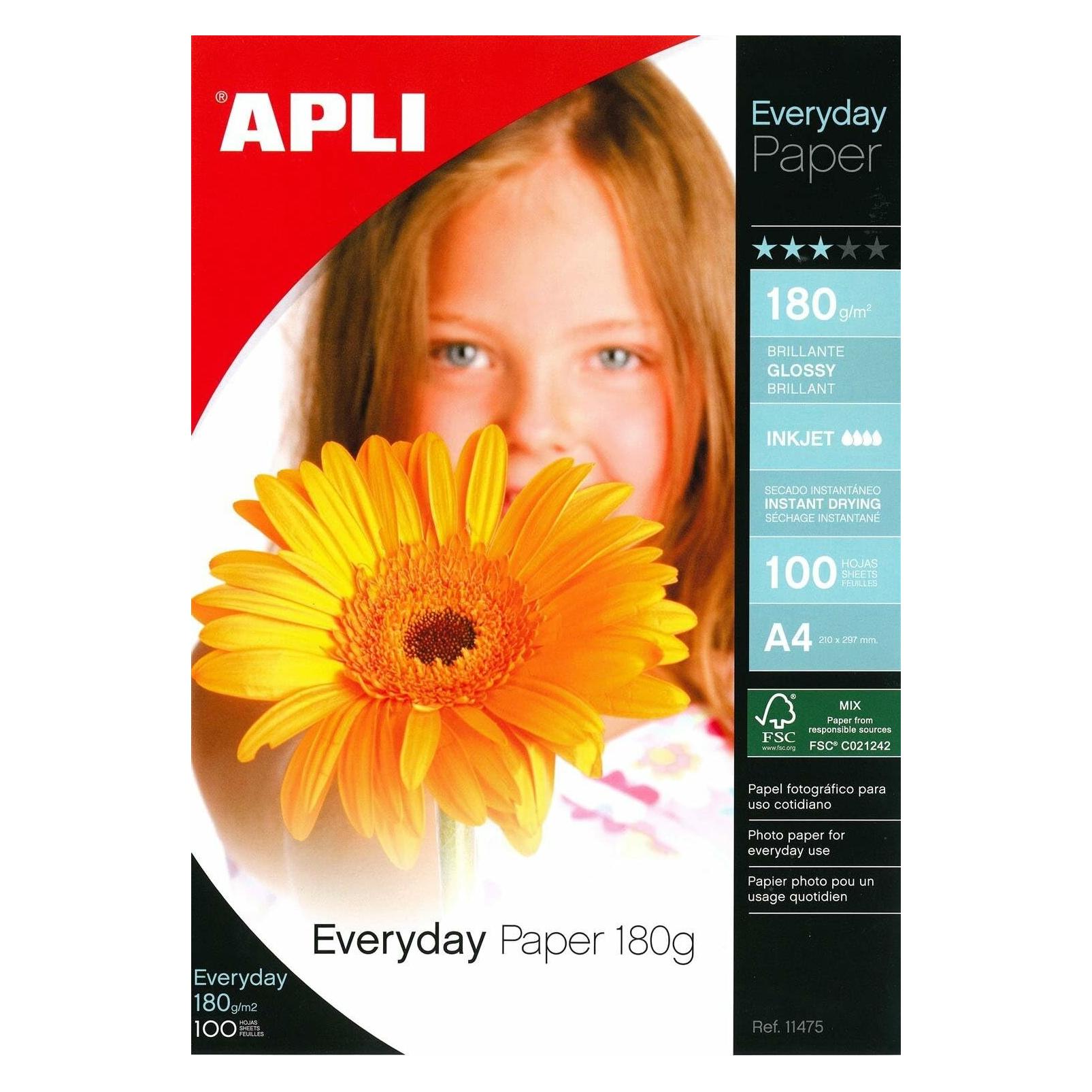 Agipa Foto-Papier everyday, DIN A4, 180 g/qm, hochgl"nzend (180 g/m², A4, 100 Stk.) (11475)