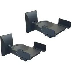 Relaxdays Lautsprecher Wandhalterung 2er Set Schwarz