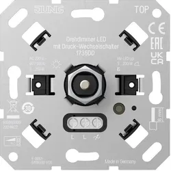 JUNG, Lichtschalter + Storenschalter, Drehdimmer LED 1735 DD m.Druck-Wechselschalter