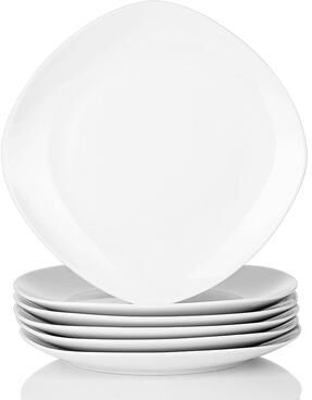 MALACASA Elisa Porcelain 6-Piece Dinner Plates