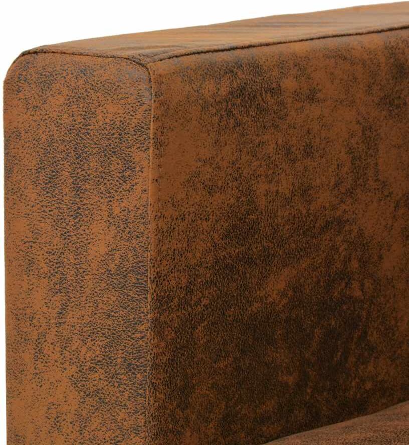 vidaXL Fauteuil marron 82 x 73 x 82 cm en similicuir suédé