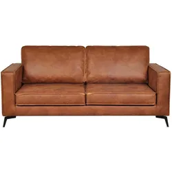 Vintage-Ledersofa 3-Sitzer cognacfarben SONNY
