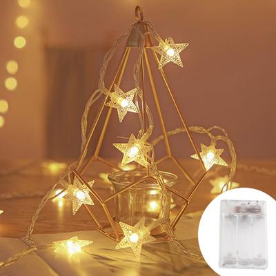 Discount Dollar Deals Outdoor LED String Lights, Star Chain Bulb Fairy Lights For Home, Garden, Wedding Decor warm White 10 Led