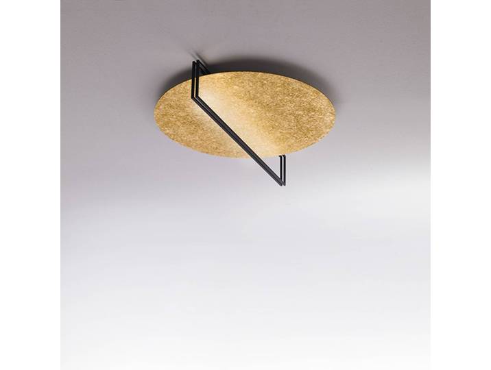 ICONE Designer Deckenlampe Essenza, dimmbar, messing / gold, für Wohn- / Esszimmer, Aluminium, Design, Deckenlampe