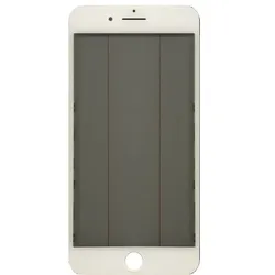 Display-Frontglas, kaltgepresst, mit Rahmen, OCA und Polarisator für iPhone 7 Plus, weiß
