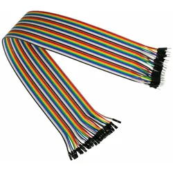 Kabelmeister Jumper Wire 40-Pin trennbare Adern für Arduino, Raspberry Pi etc., Stecker an Buchse, AWG28, 40cm