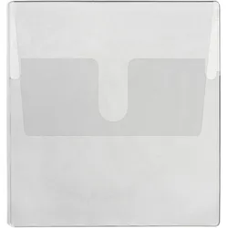 100 CD-Tasche, 129 x 130 mm, mit Klappe, 100 Stück, transparent