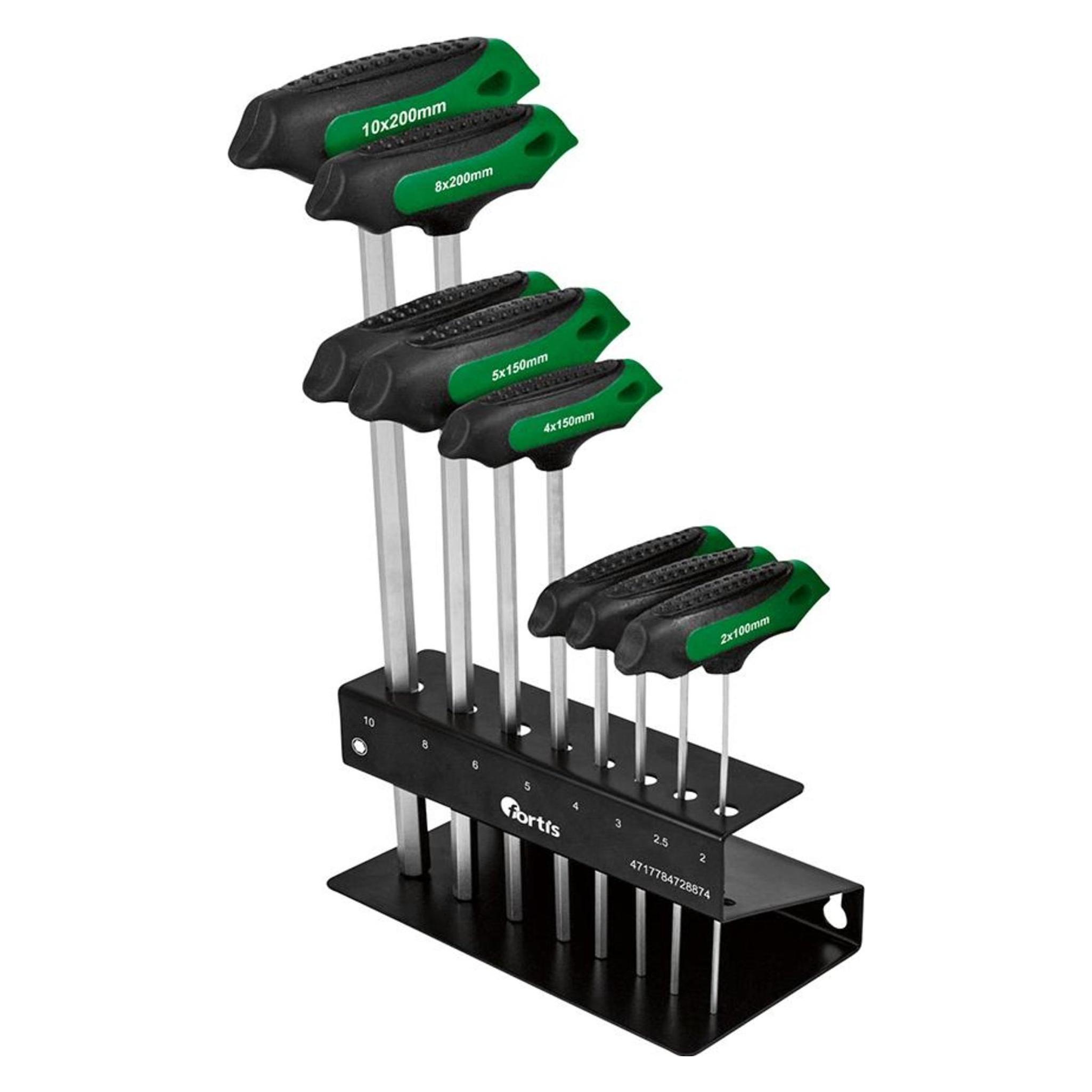 Magni T-Griff-Schraubendreher- Satz 8-teilig 2-10mm FORTIS (6-Kant) (4317784728874)