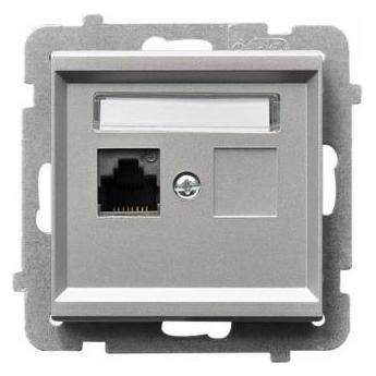 Ospel Sonata Computerstar Sonata RJ45 cat.5e silber (GPK-1R/K/m/38) (UTP, CAT5e) (GPK-1R/K/m/38)