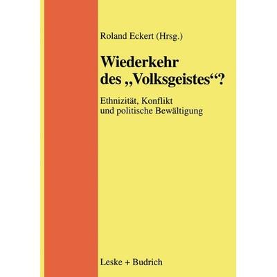 Wiederkehr des „Volksgeistes“?, Taschenbuch von , VS Verlag für Sozialwissenschaften, 978-3-8100-2073-4