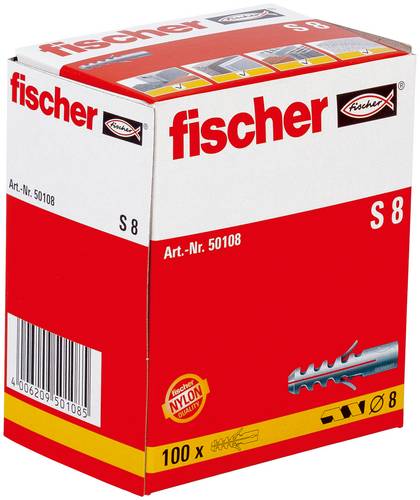 Fischer 50108 S 8 Spreizdübel 40mm 8mm 100St.