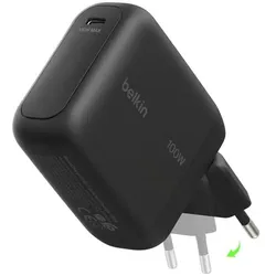 Belkin Boostcharge 100w USB-C Gan Lade (100 W, 1 Port), USB Ladegerät, Schwarz