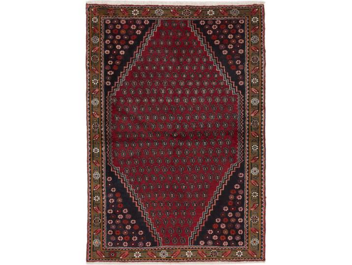 Hamadan Teppich 120x170 Handgeknüpft Orientteppich Perserteppich Wolle