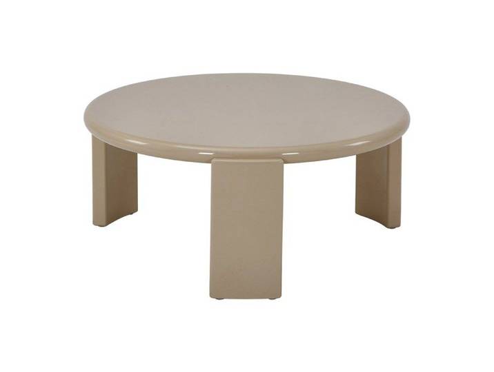 Table basse en MDF - Beige brillant - ZYRENIA