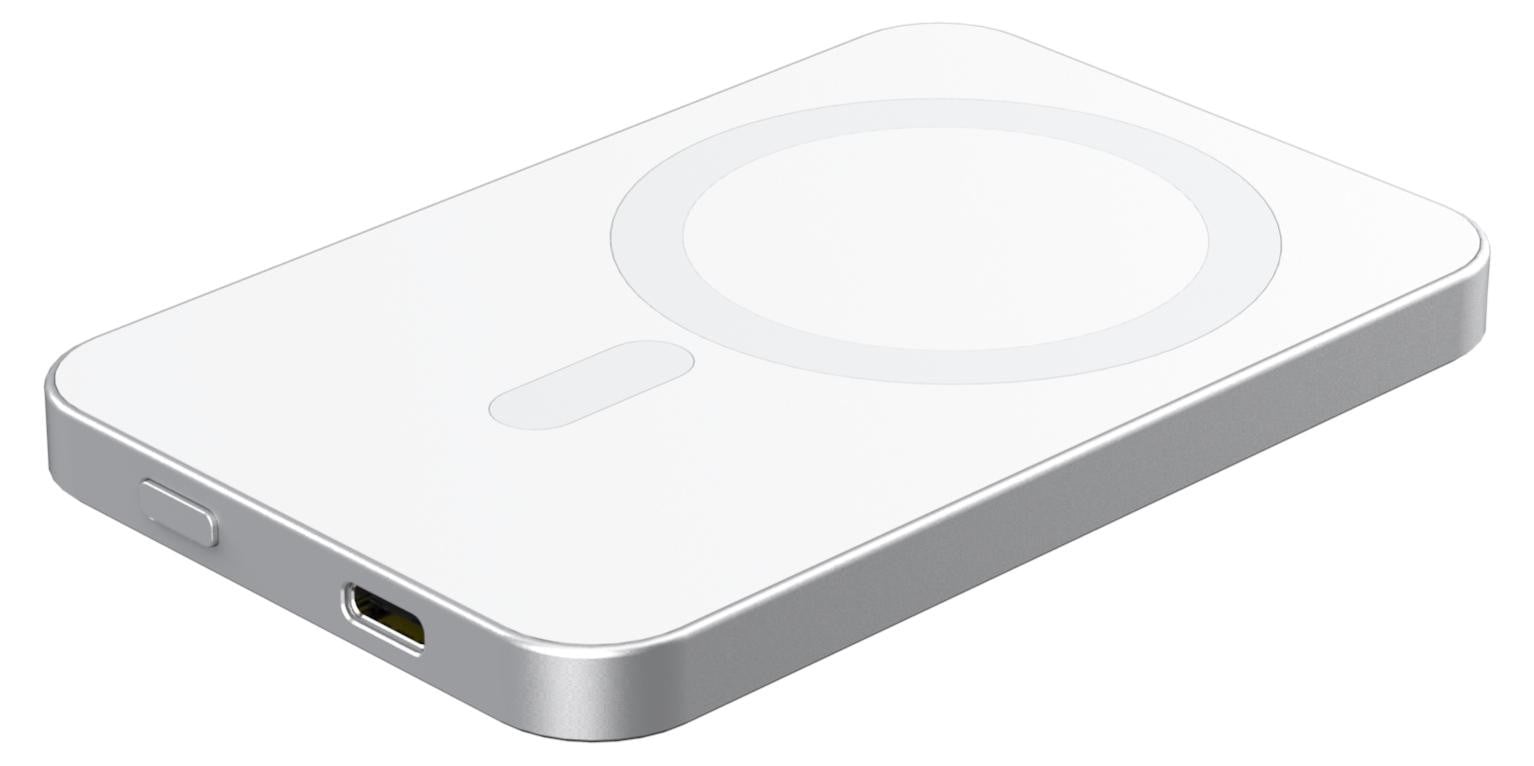 RealPower PB-5000 MAG Powerbank 5.000mAh - Zilver