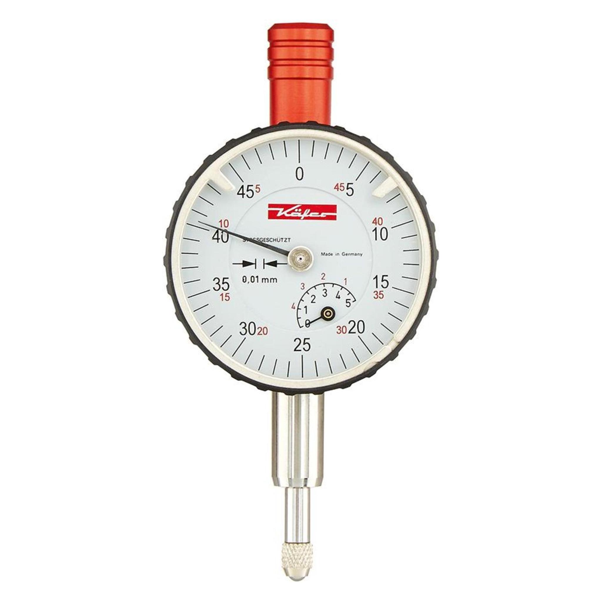 Käfer Kleinmessuhr KM4/5S 5 mm Ablesung 0,01 mm mit Stossschutz (10010)