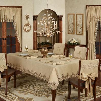 Touch of Class Florentina Oblong Tablecloth Antique Gold, 70 x 104, Antique Gold