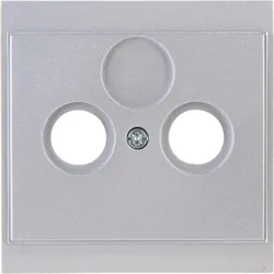 Kopp 313620180 MALTA - Antennensteckdose TV/RF, Farbe: silber
