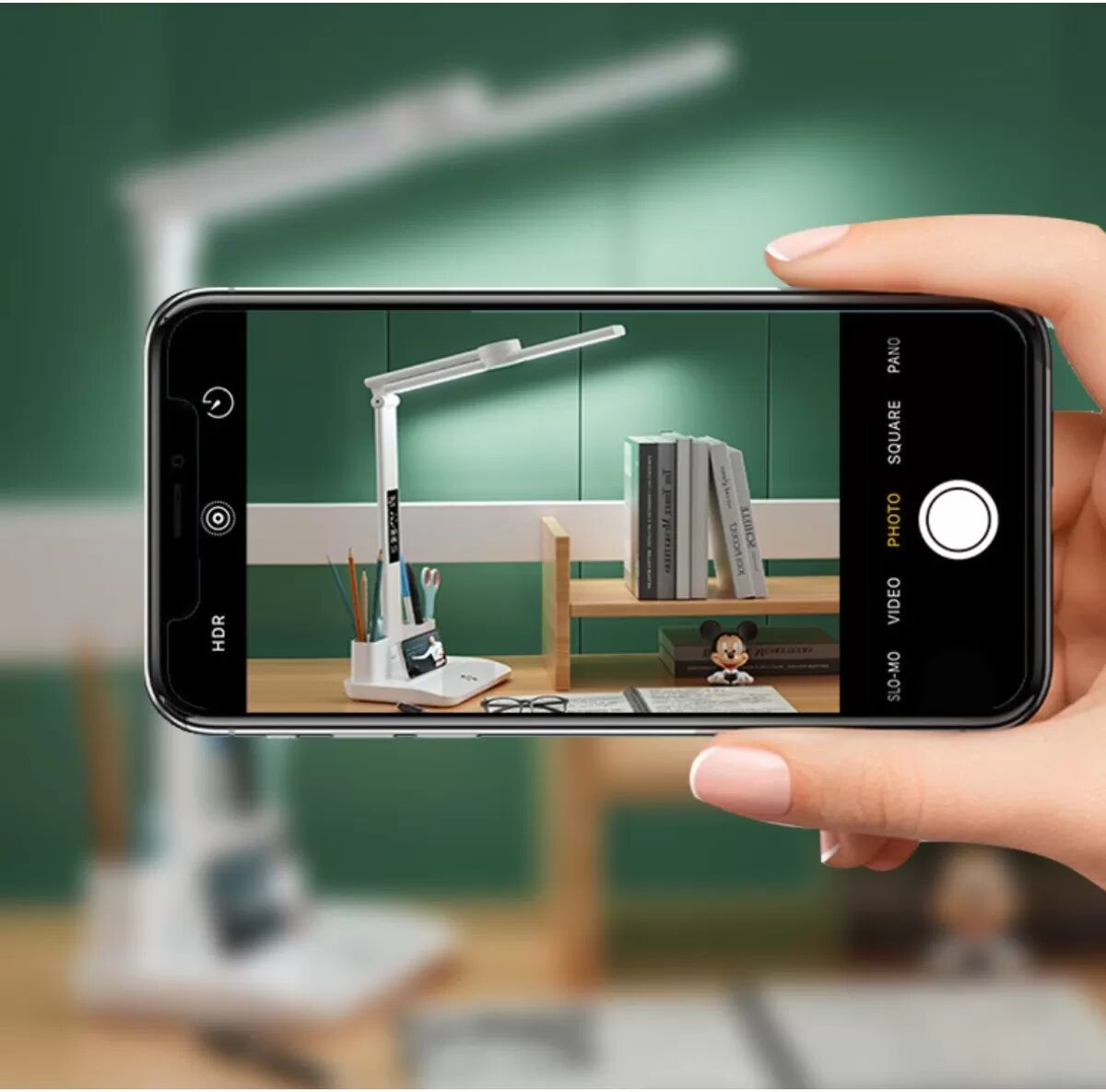 INF Lampe de Bureau LED à Affichage Numérique : Multifonctionnelle, Rechargeable et Réglable pour l'Étude et la Lecture