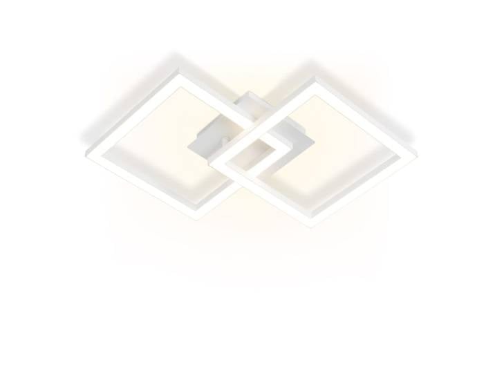 Plafonnier aluminium blanc 29.5x6x47cm led 24w