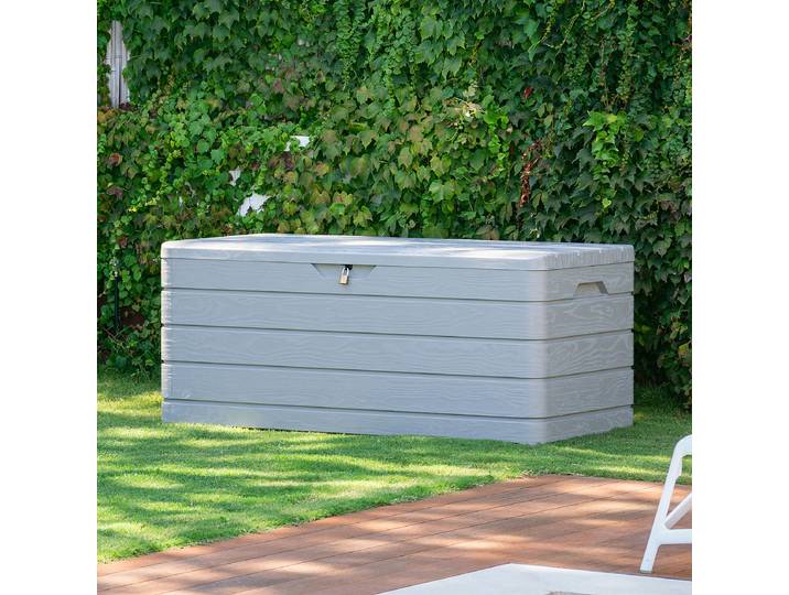 Coffre de jardin Dolomiti 152 x 72cm Gris/Gris