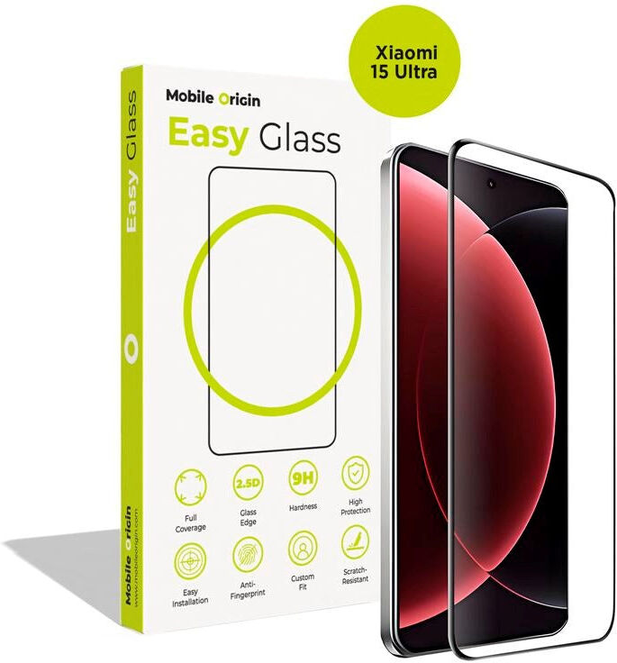 Mobile Origin - Xiaomi 15 Ultra - EasyGlass Skærmbeskyttelsesglas - Gennemsigtig
