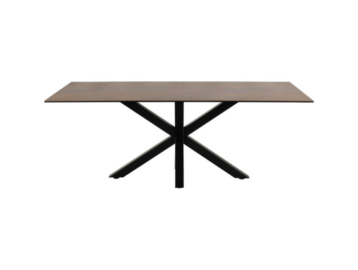 Table rectangulaire en céramique l200 marron