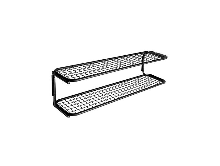 Essem Design Classic 650 Schuhregal Schwarz/schwarz, 2-Ebenen, 100cm