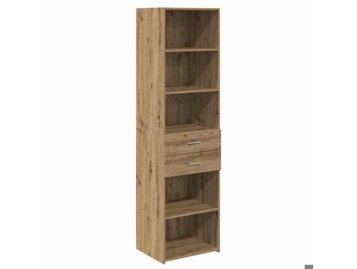 Black Friday Haut Armoire/Cabine cuisine Vidaxl Placard avec tiroir Chêne artisanal - 50x42 5x185 cm Vidaxl pour Couloir