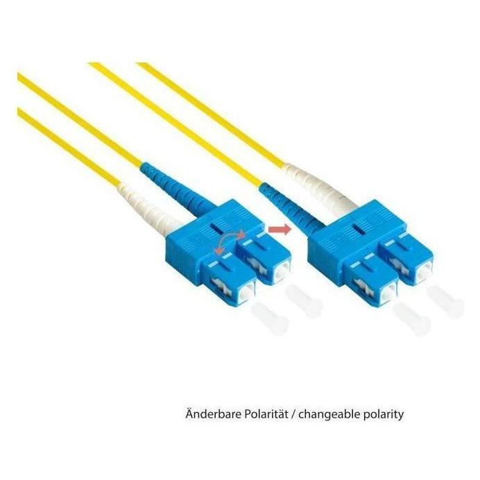 Varia SO-36892 - Patchkabel LWL Duplex OS2 (Singlemode, 9125) SCSC, LSZH, 1m (1 m) (SO-36892)