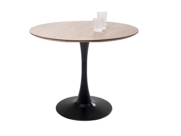 Table Schickeria 80cm noyer et noire Kare Design