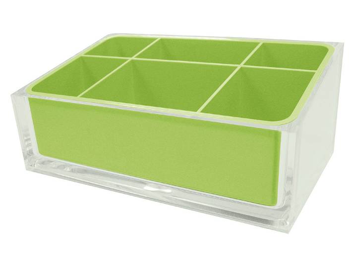 DiAqua Schminkablage Rainbow Grün 7.5 × 11 × 19 cm