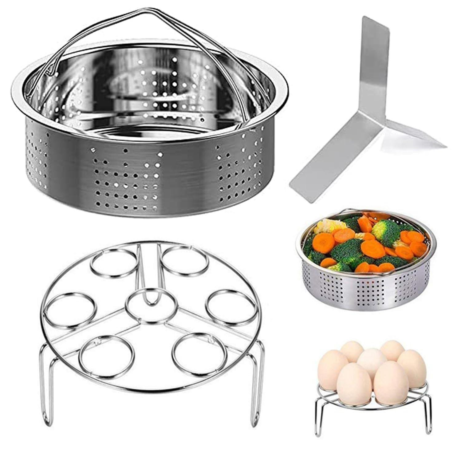 Solidchoice Set van 3 stoomkokeraccessoires voor snelkookpan