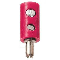 ZS 26 RT - Zwerg-Stecker, 2,6mm, rot