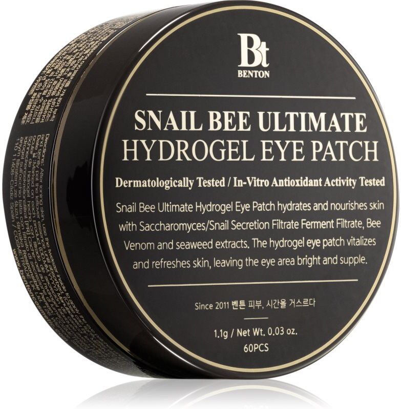 Benton Snail Bee feuchtigkeitsspendende Gel-Maske für den Augenbereich gegen Schwellungen und Augenringe 60 St.