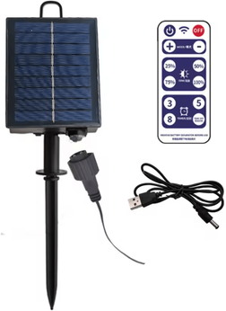 Inspire Curations Solar Panel Controller With Remote For LED String Lights solar Light Panel