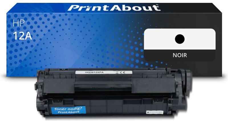 PrintAbout Marque maison Toner HP 12X (Q2612X) Noir Haute Capacité Noir