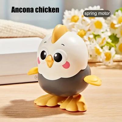 Uplift Treasures Clockwork Jumping Chicken Toy For Kids grey