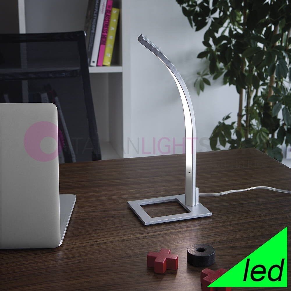 Scia Lampada Da Tavolo A Led Moderna - Nero