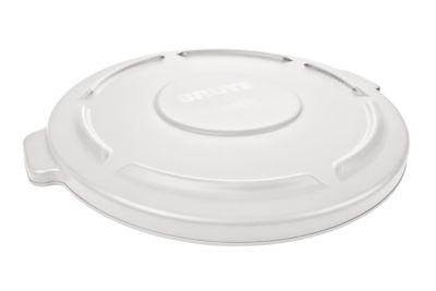 Rubbermaid Deckel Brute für runden Container 166,5 l, mit Ablaufrinnen und Schnappverschluss, L 699 x B 622 x H 51 mm, Kunststoff, weiß