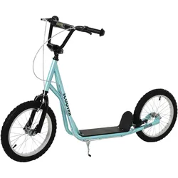 TRETROLLER Scooter Cityroller Kinder Luftreifen Roller verstellbar Alu Hellblau