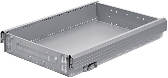 Hettich Tiroir en acier 9134405 Systema TOP 2000 avec OrgaLine argent aspect aluminium (9134405)