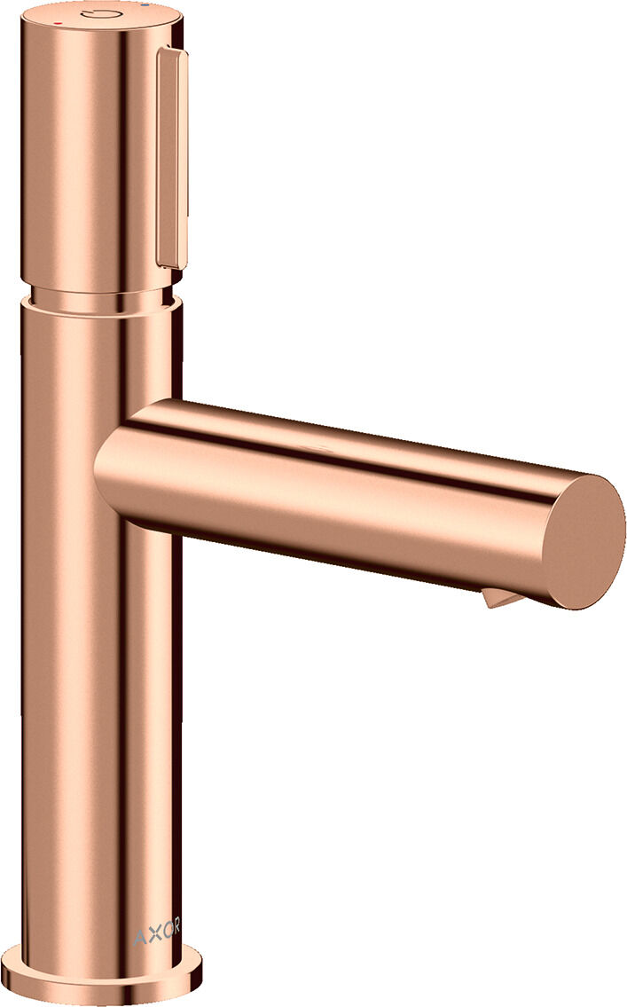 Hansgrohe Axor Uno mitigeur lavabo 45012300 projection 123mm, garniture de vidange à débloquer, or rouge poli