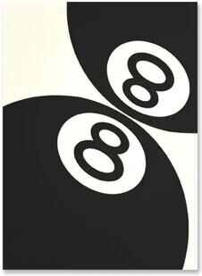 Inspired Living Monochrome 8 Ball Wall Art Canvas Print For Stylish Billiards Wall Decor 3 30x40cm Unframed