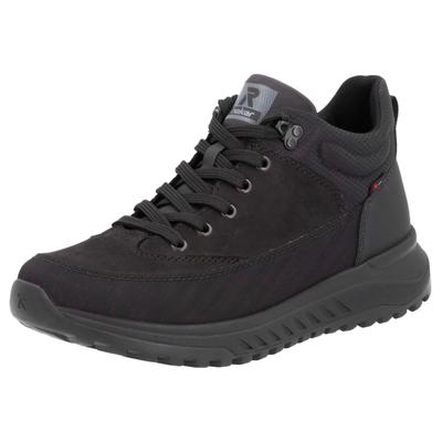 Sneaker RIEKER, Herren, Gr. 47, Textil, schwarz, Leder, Lederimitat, Textil, Schuhe Sneaker, Freizeitschuh, Outdoorschuh, Schnürboots mit TEX-Membran