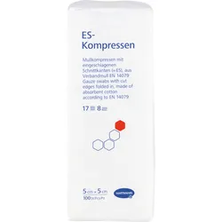 Es-Kompressen Unsteril 5x5cm 8Fach 100 ST