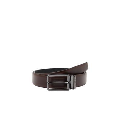 Ledergürtel LLOYD MEN’S BELTS "Lloyd Belts Herrengürtel 0253", Herren, Gr. 95, braun (mahagoni), Leder, Gürtel Ledergürtel