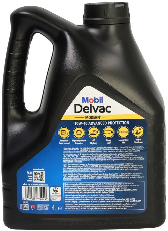 Motoröl MOBIL 157474 DELVAC Modern 10W-40 Advanced Protection 4L